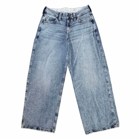 NWT Hollister Y2K Low-Rise Super Baggy Jeans Size 30W tagged 28W McBling Grunge - Picture 2 of 14